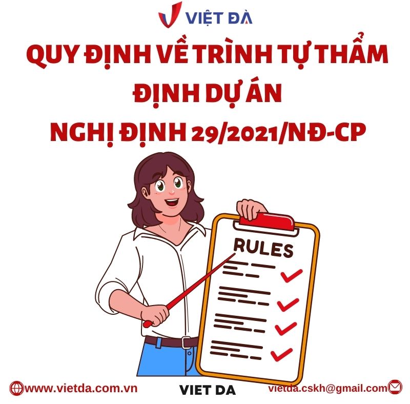 Quy định về trình tự thẩm định dự án Nghị định 29/2021/NĐ-CP